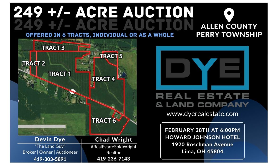 249+/- Acres, Allen County, Perry Township