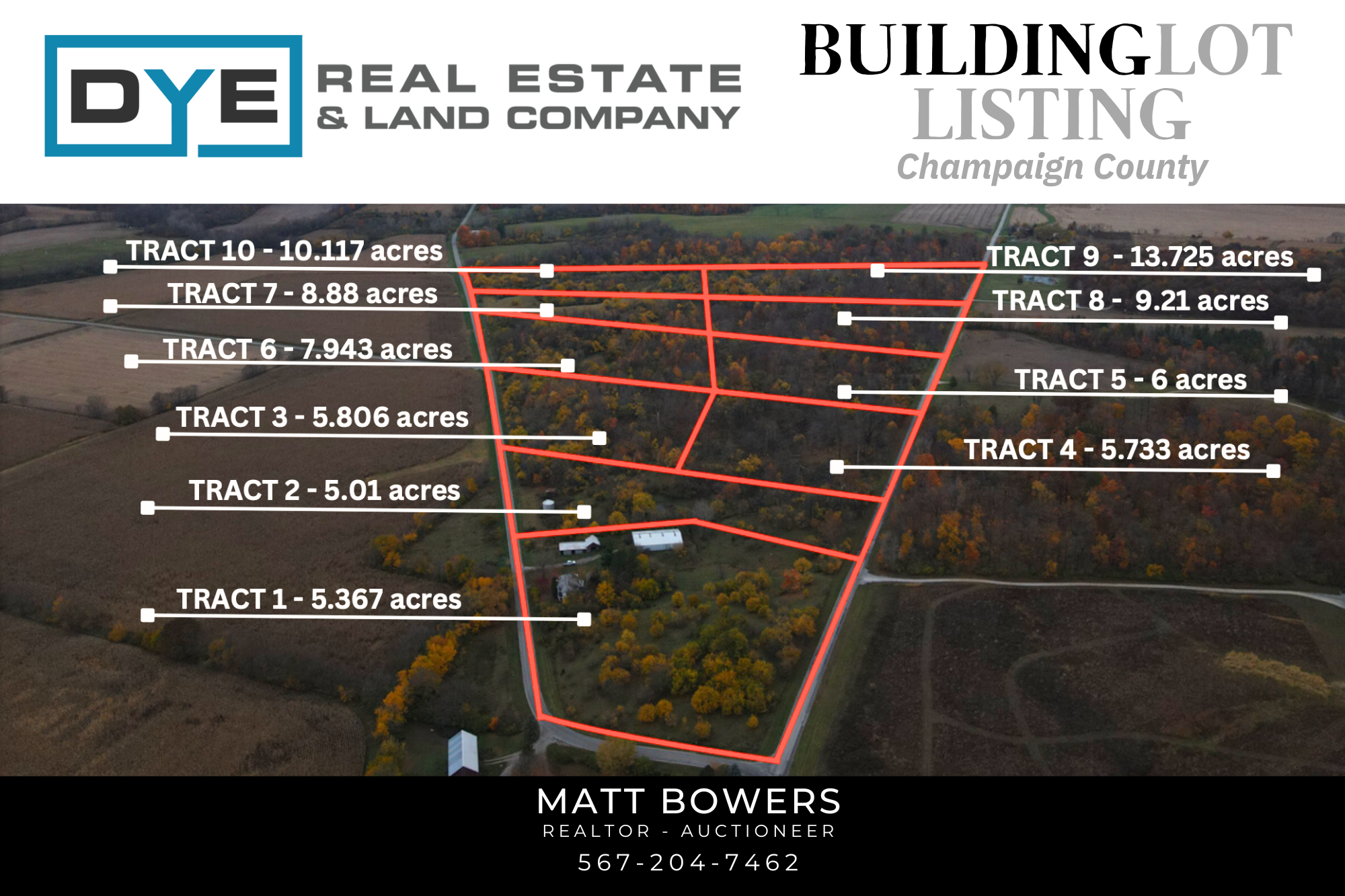 10 Building Lots - Champaign County