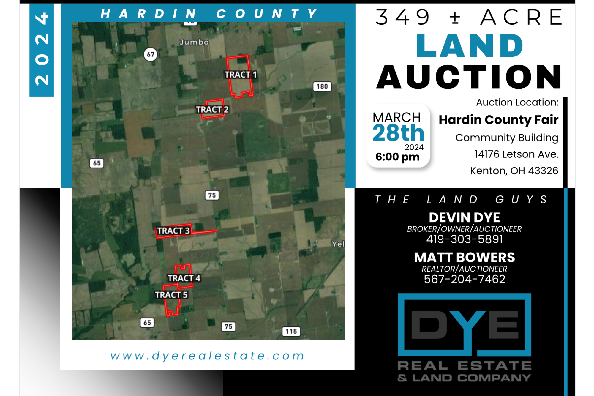 Auction: 349 +/- Acres, Hardin County, McDonald Township