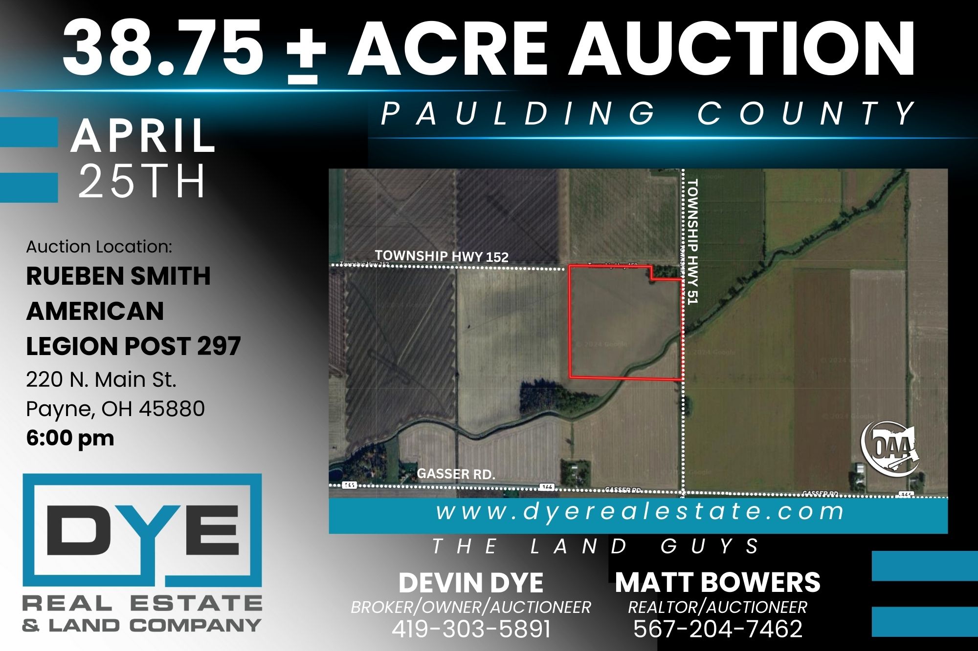 Auction: 38 +/- Acres, Paulding County, Harrison Township