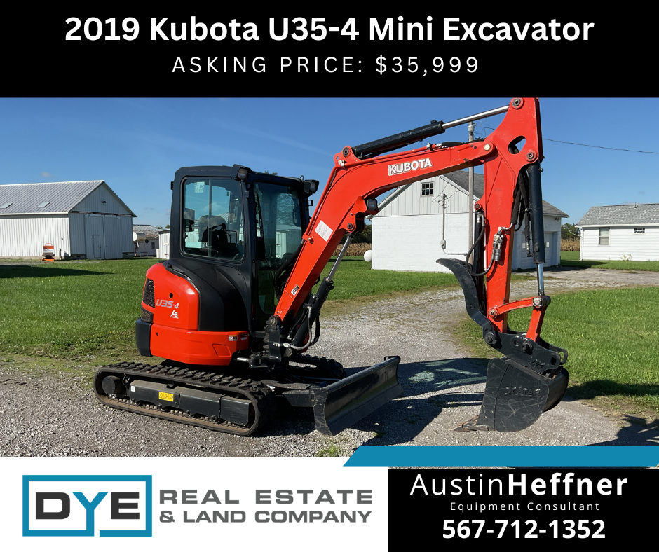 2019 Kubota U35-4 Mini Excavator