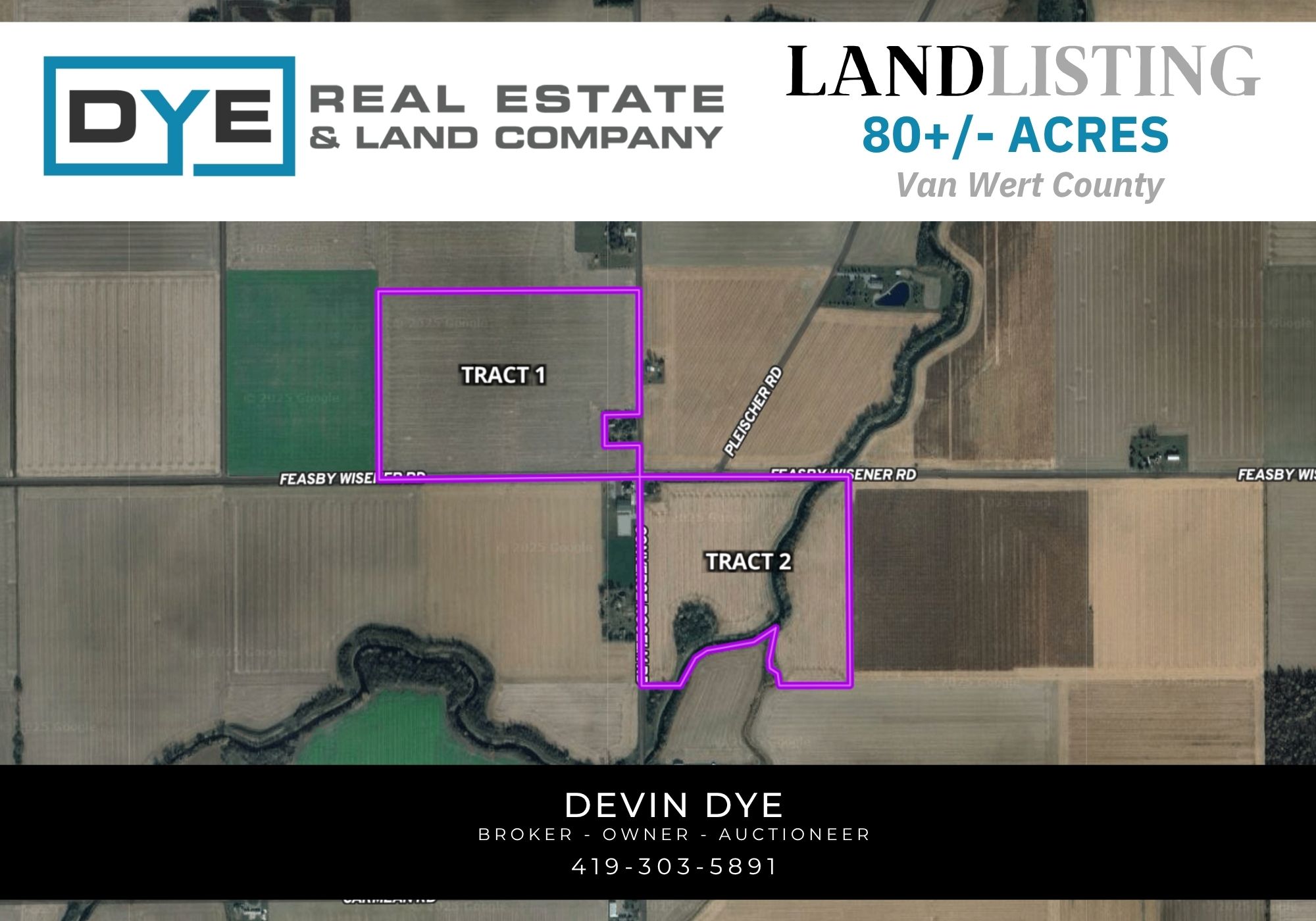80+/- Acre Land Listing, Van Wert County 